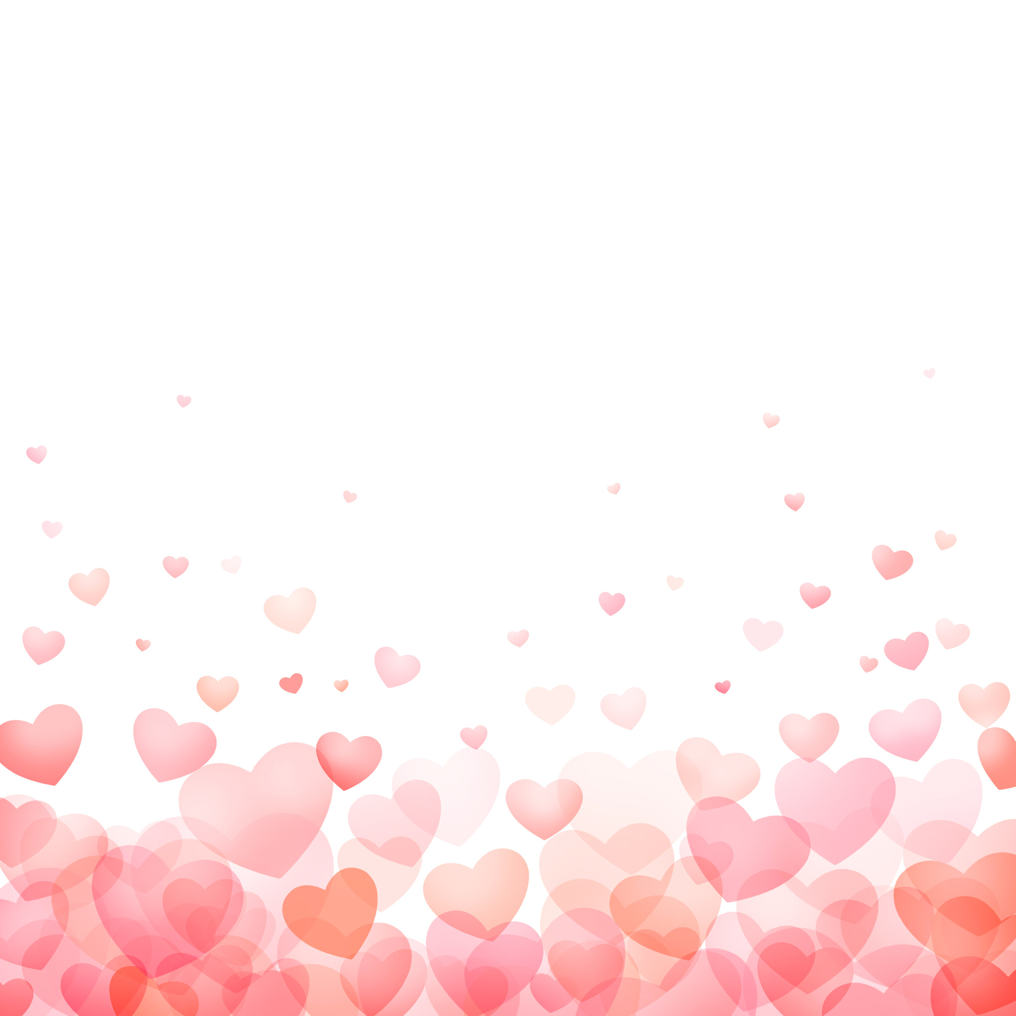 Scattered Hearts Background